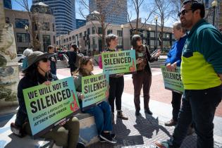 Rally against Corporations Trying to Sue Critics into Silence in Oakland