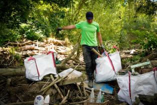 Clean-up in Ahrtal Flood Area in Germany