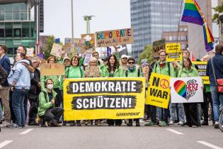 Alliance Demonstration in favour of Democracy and Participation in the European Elections in Hamburg