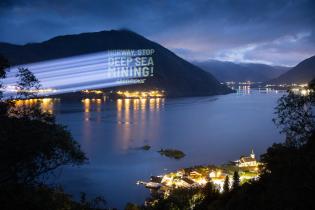 Projection against Deep Sea Mining in Norway