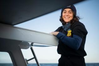 Crew on SV Witness in the Norwegian Sea