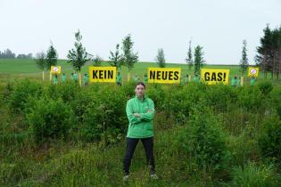 Planting Trees Protest Against Gas Drilling in Upper Bavaria