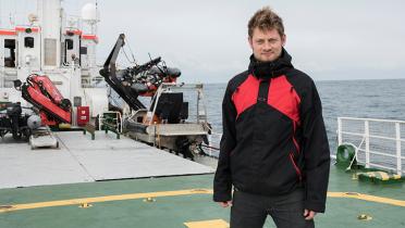 Sune Scheller auf der Arctic Sunrise