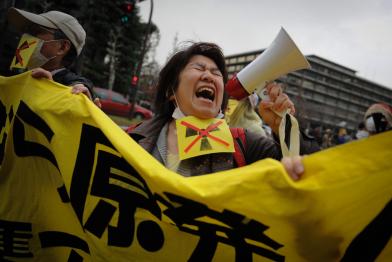 Protest zum Fukushima-Jahrestag 2013 in Tokio