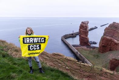 Action against CCS on Heligoland