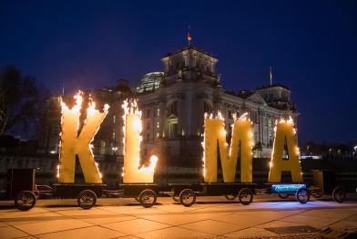 "Climate Gap"- Protest in Berlin