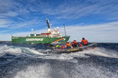 Arctic Sunrise Training in the Argentine Sea