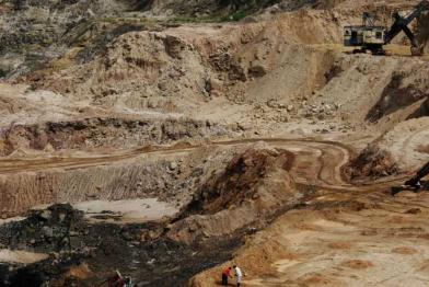 Die Kohlemine Durgapur in Indien. September 2011