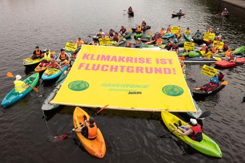 World Refugee Day Demonstaration in Hamburg