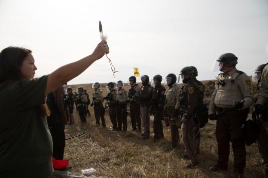 Protest gegen die Standing Rock Dakota Access Pipeline in den USA