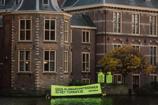 Protest at the Hofvijver against Wilders as Possible PM of The Netherlands