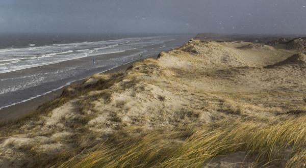 Beach on the island of Borkum