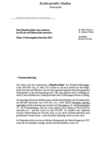 Zusammenfassung der Klima-Verfassungsbeschwerde von Greenpeace und Germanwatch