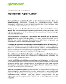 Mythen der Agrar-Lobby